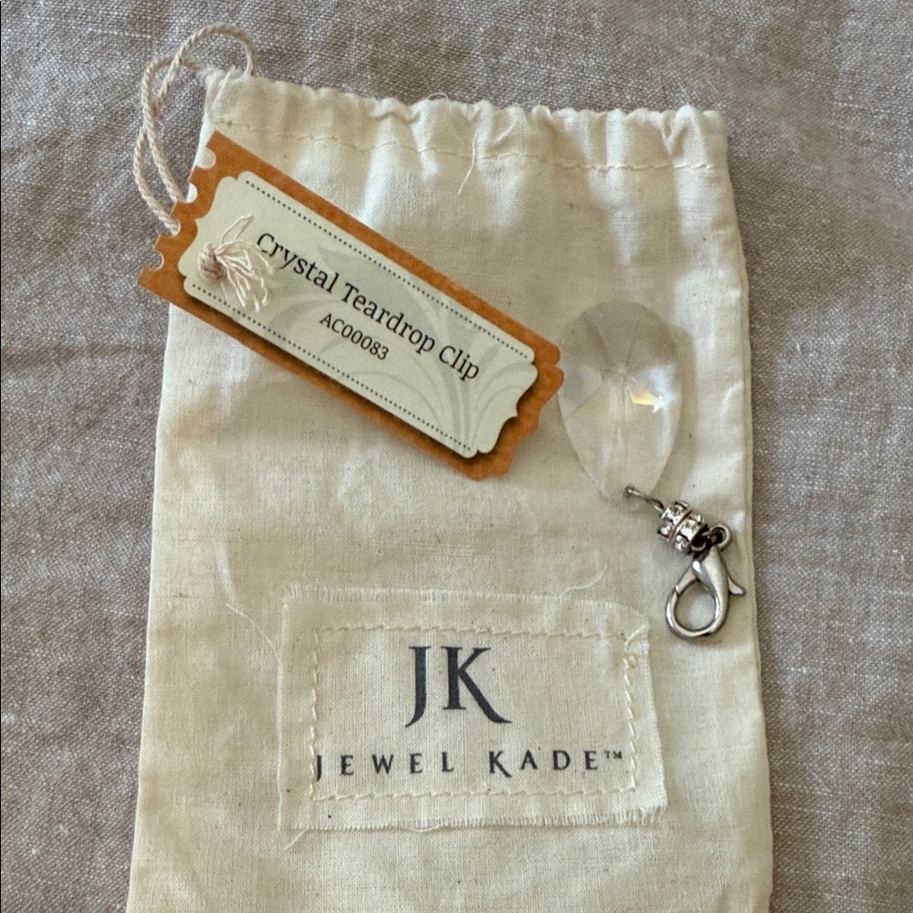Jewel Kade Clear Teardrop Clip